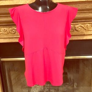 Ann Taylor red top